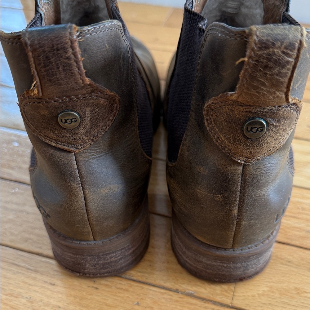 UGG Women’s Distressed Brown Leather Boots